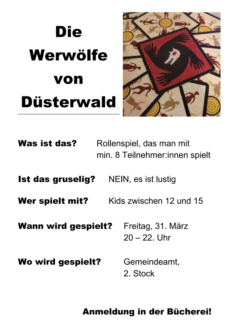 Werwolf Frühling 2023